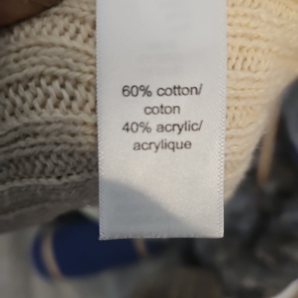 Maurices L Cream Open Front Cardigan Sweater Knit Cottage Retro Y2k Boho - Picture 11 of 14